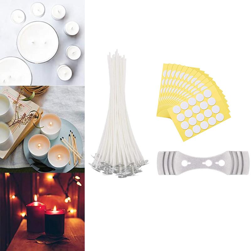 Buy 201Pcs Candle Making Kit Candle Wick Stickers Cotton Candle Wicks