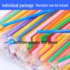 ZISIZ Food-Grade Individually Wrapped Art Straws