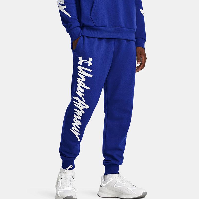 Under Armour Rival Fleece Joggers Men Bottoms Blue 1379776-400
