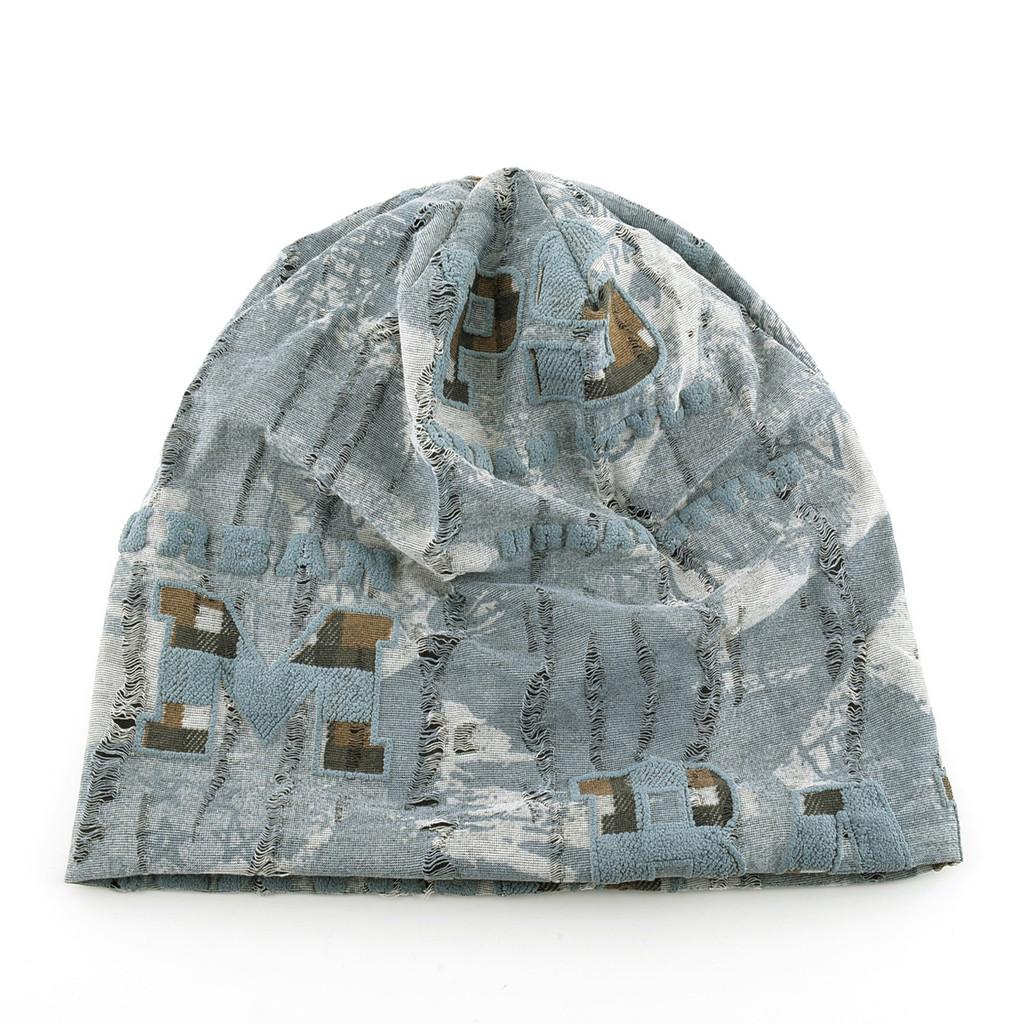 Vintage Letter Design Beanie For Men Women Allseason Fashion Cool Headgear
