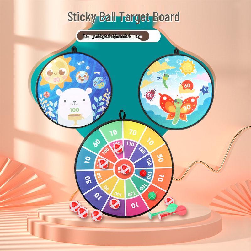 Children's Outdoor Sticky Ball Dartboard Game Set