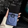 Skin Ring Leather Case for Samsung Galaxy Z Flip 7 6 5 Fold Business Fashion for Magsafe Wireless Charging Protective Cover