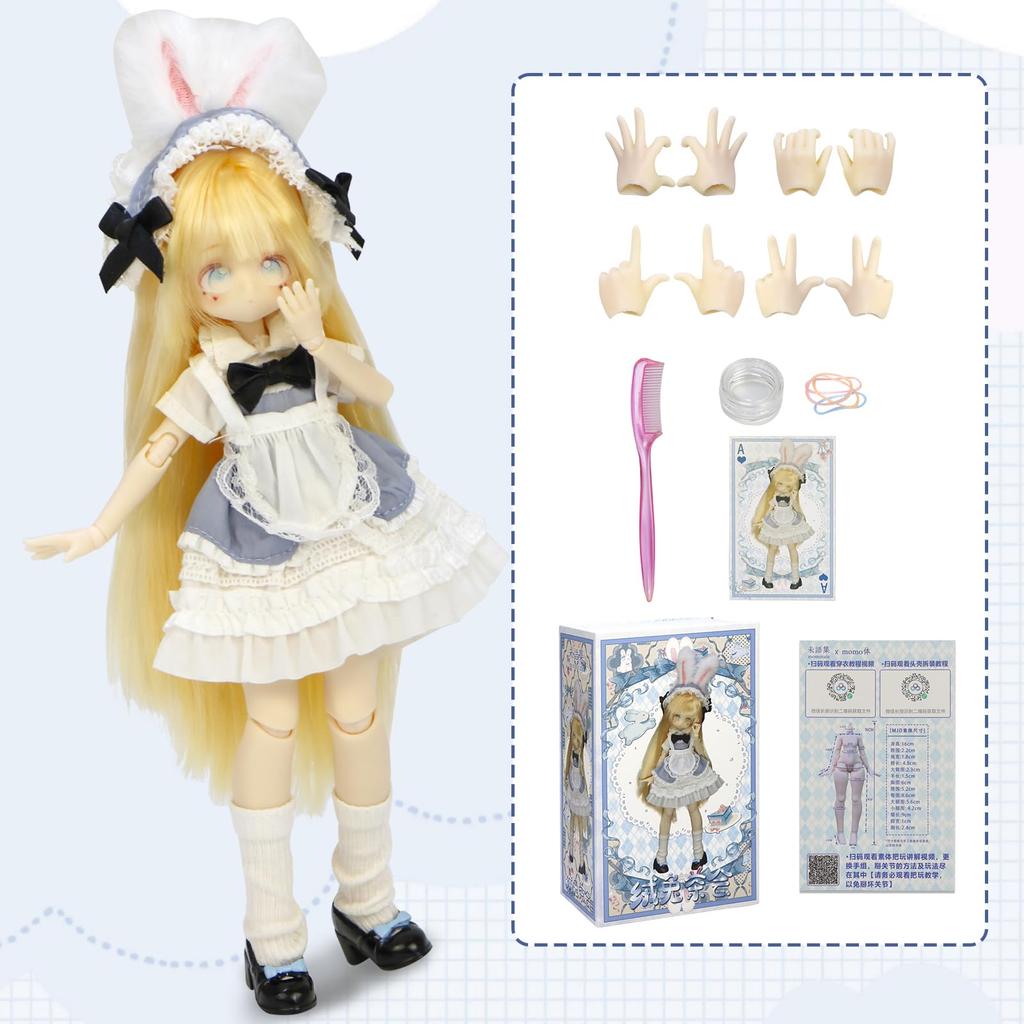 MJD Escala de Muñeca Anime Movible Para Mayores de 15 y Hecho de PVC Incluye Figura Coleccionable Ceremonia del Té de Zanahoria 1/8, 20cm, Arriba, & ABS, Disfraz, Figura,