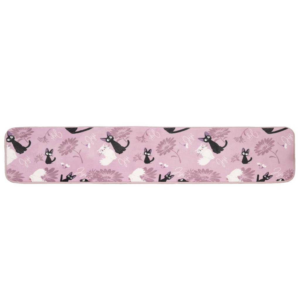 Senko Delivery Service Floral Jiji 45 X Jiji Cat 47053 Kiki's Rug, Approx. 180cm, Pink, Design,