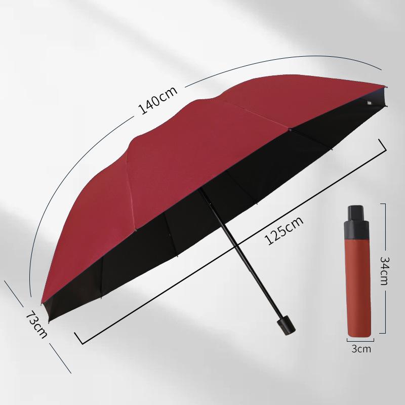 Extra-Large Umbrella for 3-5 People, Men's 70% Off Fold Manual Umbrella, Reinforced and Thickened Sunshade Umbrella, Sun Protection Umbrella