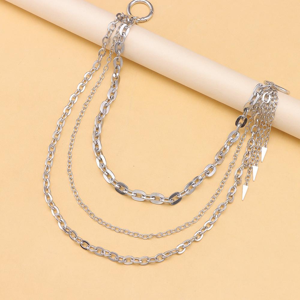 Hip Hop Metal Chain Belt With Lobster Lock For Men And Women Stylish Waist Jewelry