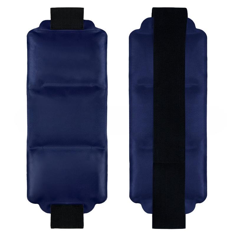 

Регулируемая спортивная повязка-компресс с пакетами со льдом для талии и шеи – Многоразовая горячая/холодная терапия для восстановления мышц и облегчения боли темно-синий