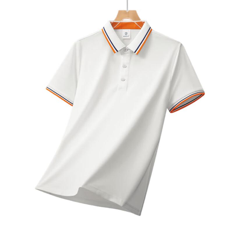 BFS6620 Silk-Cotton Short-Sleeve Polo Shirt