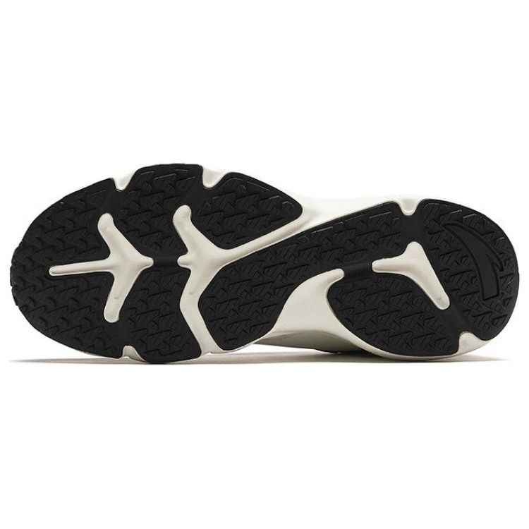 Anta Round Toe Lace-Up Shock Absorbing Wear-Resistant Low-Top Sports Casual Shoes Women sneakers Black White 922358984-4