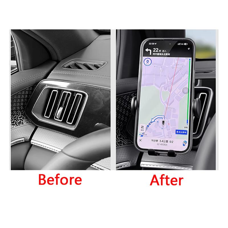 For BYD Sealion 5 DM-i 2025-2026 Car-mounted Mobile Phone Holder Central Console Instrument Air Outlet Navigation Bracket