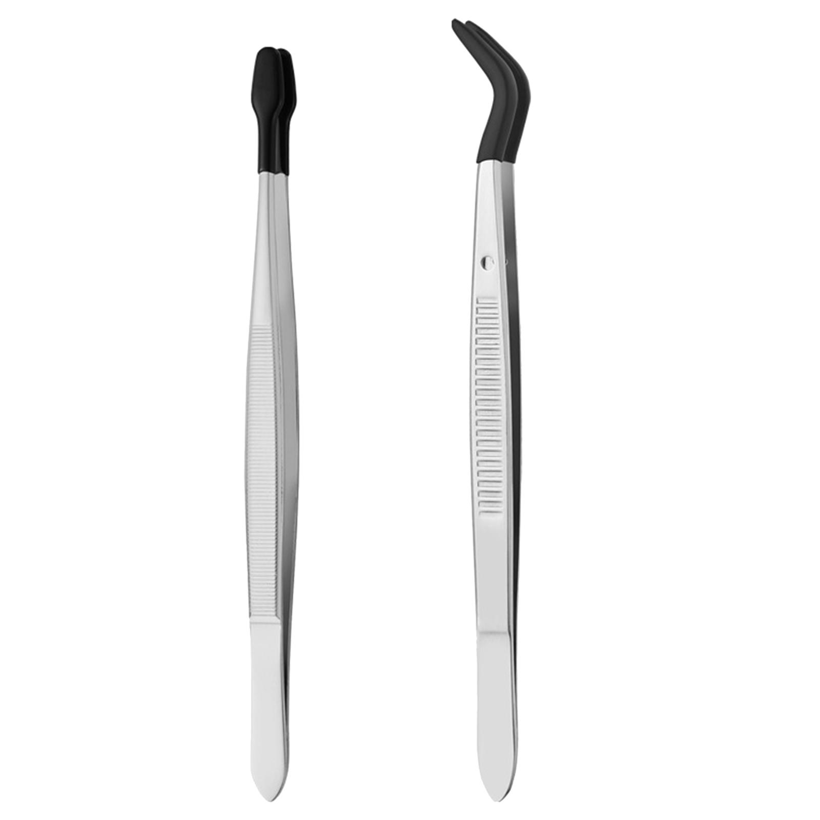 

Набор пинцетов для ювелиров, удобные инструменты для пинцетов, стальной пинцет для поделок, коллекционирования марок и изготовления ювелирных изделий 2