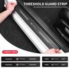 4Pcs Car Accessories Door Sill Scuff Plate Decor Carbon Fiber Stickers For Escalade CTS ATS SRX STS XT5 XT4 XT6 XTS CT4