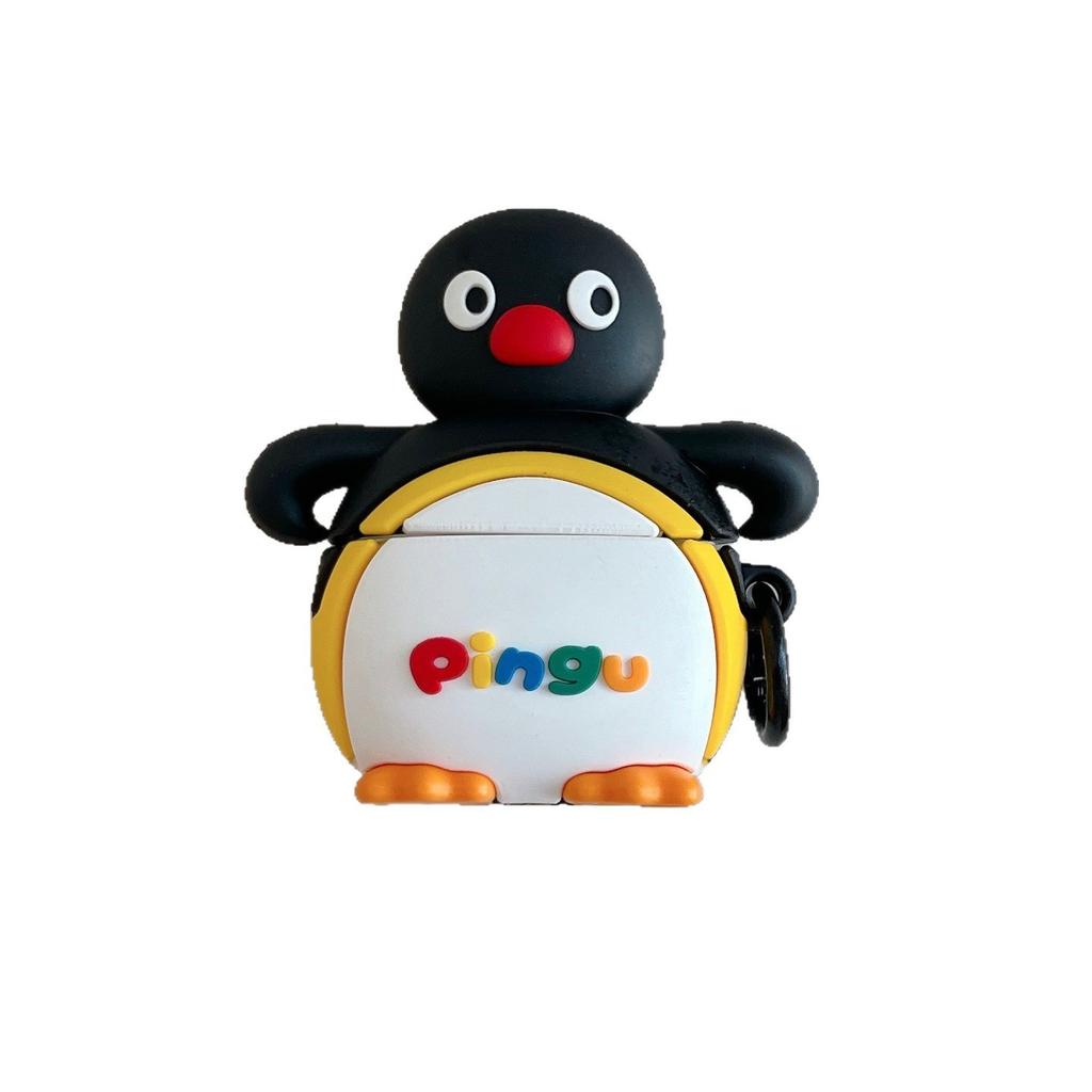 Cute Forkhand Penguin for AirPods 4 Apple Bluetooth 2/3 Generation AirPods Pro3 Headphone Cover Silicone