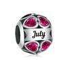 S925 Silver December Birthstone Heart Hollow Beads Bracelet Jewelry Accessories Set