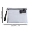 Waterproof Locking File Pouch Password Lock Passport Wallet Document Storage Bag  Business Use