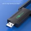 USB Wirless Network Card 2.4G 5G Dual Band 1200M Drive Free Ethernet Adapter Wifi Receiver Antenna for Desktop Computer Laptop