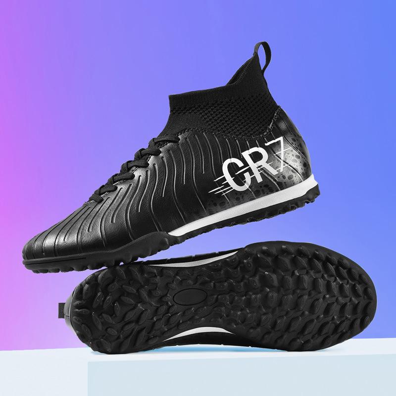New High-Top Football Shoes Ag Long Nails Broken Nails Male And Female Students Adult Youth Game Training Football Shoes
