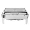 Chafing Dish Buffet Set 9L Stainless Steel Rectangle Alcohol Heated Catering Food Warmer with Food