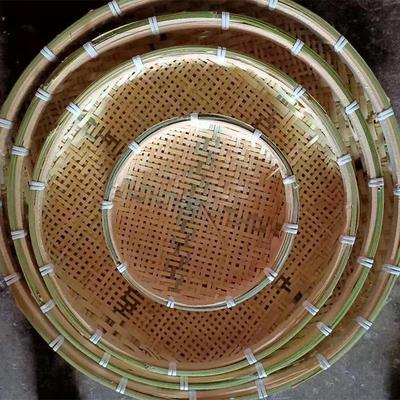 Bamboo Woven Fruit Basket Set for Home Storage