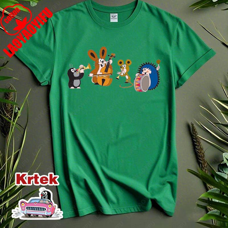 BenberFashion Vrouwen Mannen Dieren Schattige T-shirts Krtek De Mol Nostalgie Katoenen Kleding Mode Korte Mouw Ronde Hals T-shirts Shirt Klassieke Tops XL