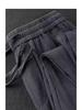 Men's Lightweight Cotton Linen Straight-Leg Sports Pants - Summer Versatile Style for Teens and Adults