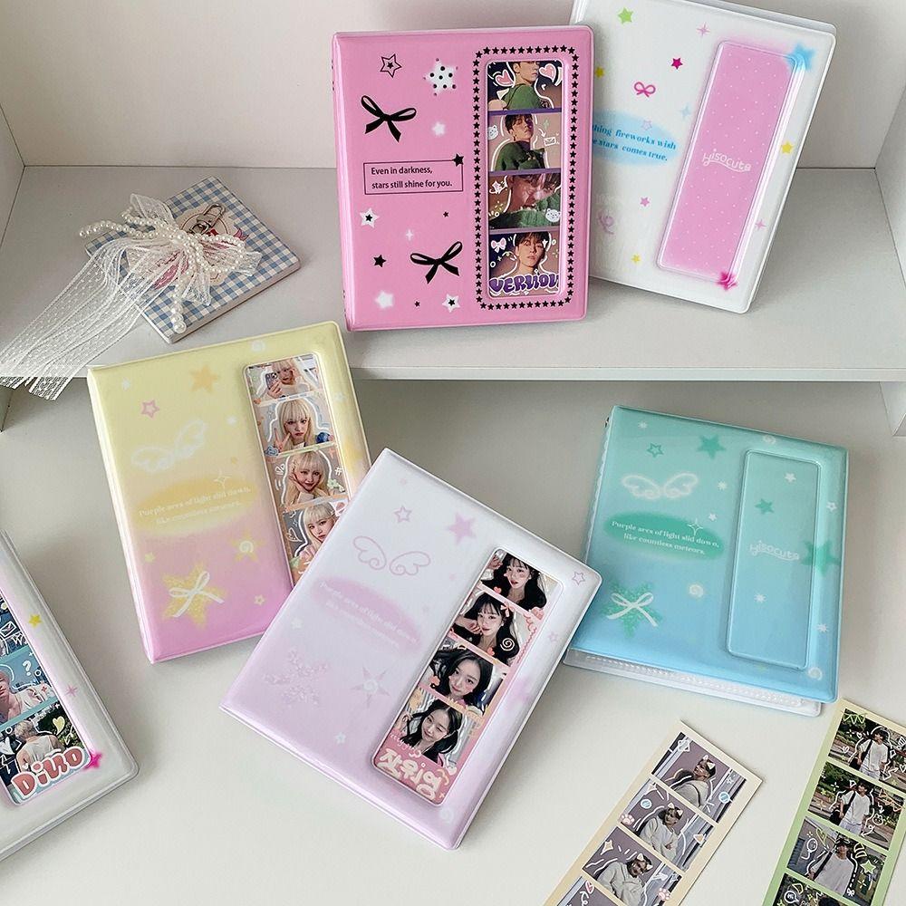 Transparent Inner Pages Photo Album 5 Inch Kpop Photo Card Book Holder Idol Card Collection Book