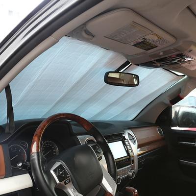 For Toyota Tundra 2007- Aluminum Foil Silver Car Front Windshield Thermal Curtain Shading Sunscreen Car