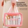 Dry-Wet Separation Double Transparent Pu Makeup Bag Portable Washing Bag Cosmetic Storage Bag Travel Fitness Swimming Essentials