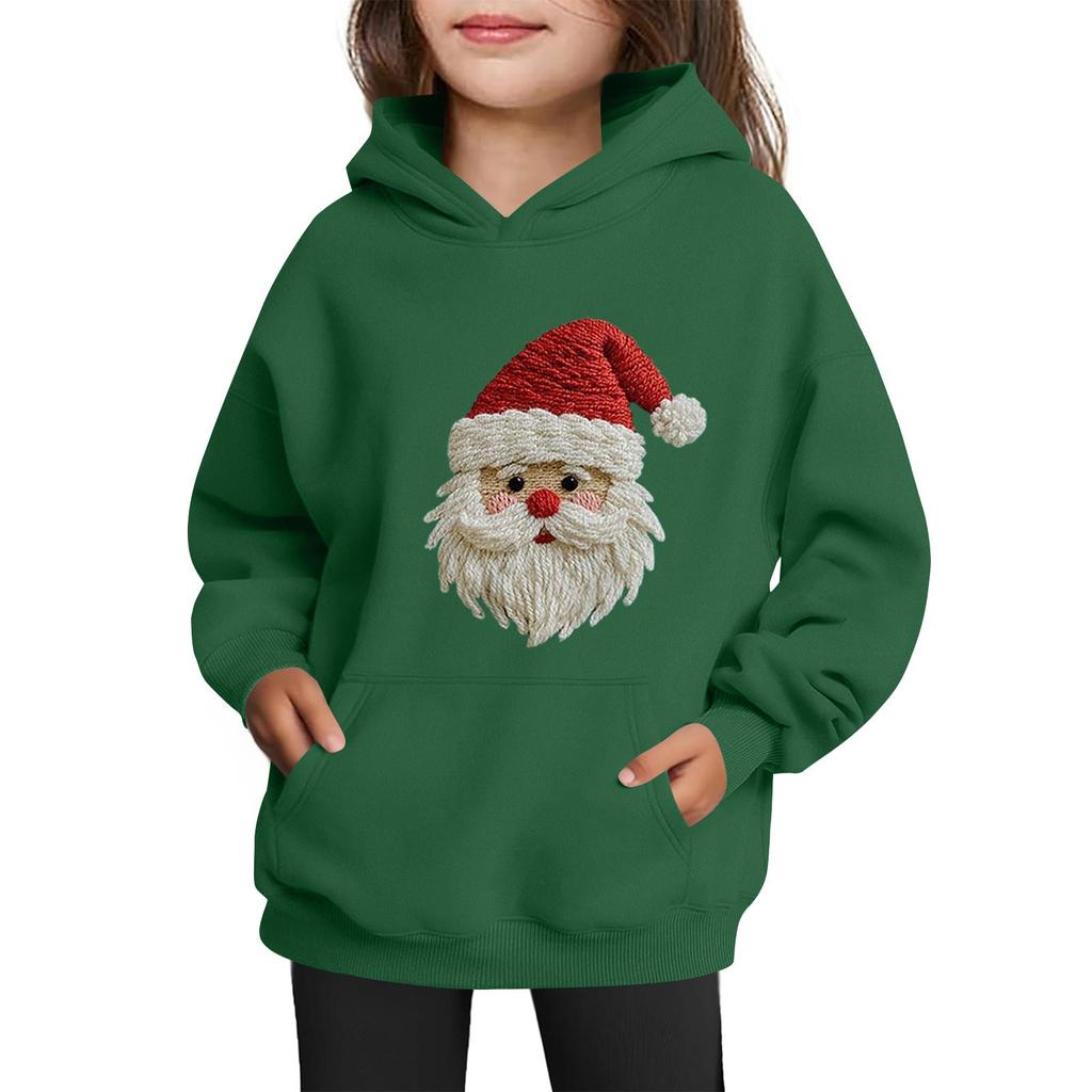 Sweatshirts For Teen Girls Hoodies Long Sleeve Drawstring Pullover Cute Printed Oversized Hoodie Christmas