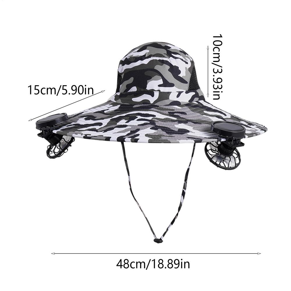 Солнечная шляпа-вентилятор Защита от УФ-излучения Солнцезащитная шляпа Легкий головной убор Дышащий головной убор Для садоводства Кемпинга Гольфа Пешего туризма Рыбалки