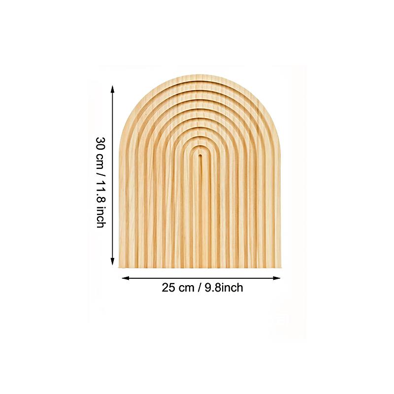 

Ручная работа Дисплей Дом Свадьба Вечеринка Деревянный Поднос Креативный Арочный Дизайн Богемия Натуральные Материалы Отель Ресторан 2 Стиля