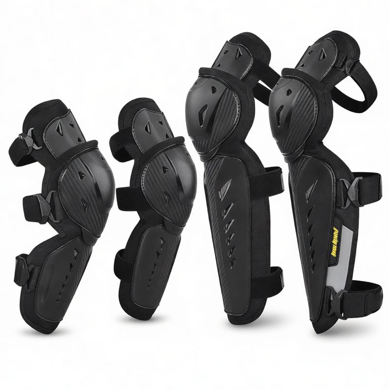 Motorcycle Knee Elbow Pads Set 4pcs Cycling Protective Gear Safety Equipment Adult Riders Outdoor Riding