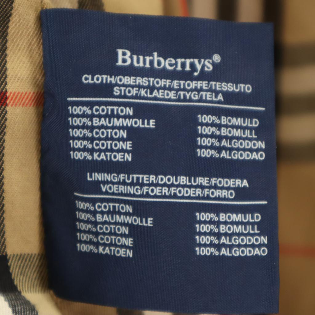 Burberrys 90s Made in England Old Stainless collar coat 44 Gurege Men's Used