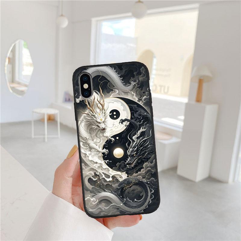 AQ28 Chinesischer Drache Weiche Hülle für Redmi Note 8 9 Pro Max 9S 9T 9C NFC 8T 8A S2 10A A4