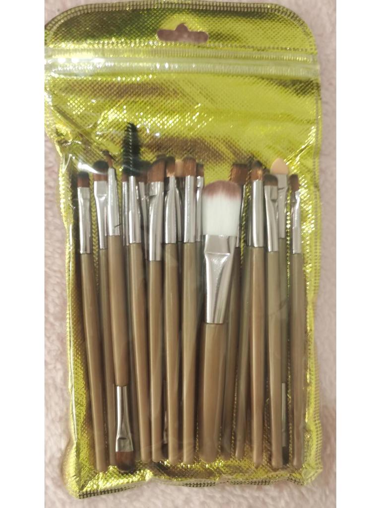 20-Piece Eye Brush Set: Eyeshadow & Foundation Brushes with 22 Colors