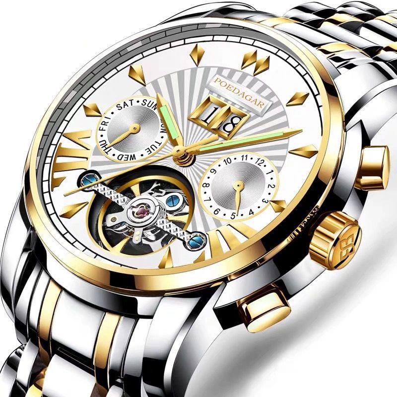 POEDAGAR Men Watch Top Brand Luxury