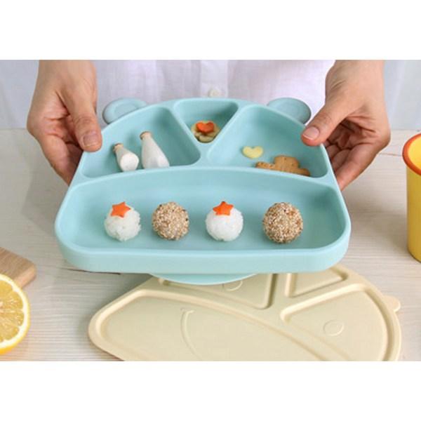 My Eli Silikon-Saugteller-Deckel-Set, Mint, Teller + Deckel, beliebte koreanische Elternartikel