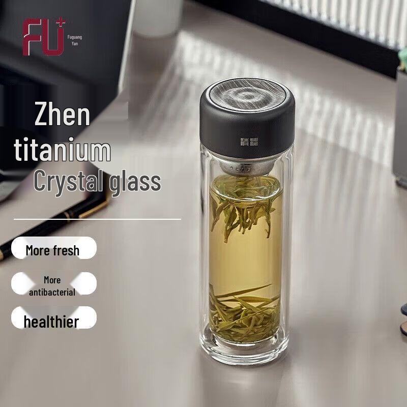 Fuguang FU+ Zhen Double Wall Glass Tea Mug
