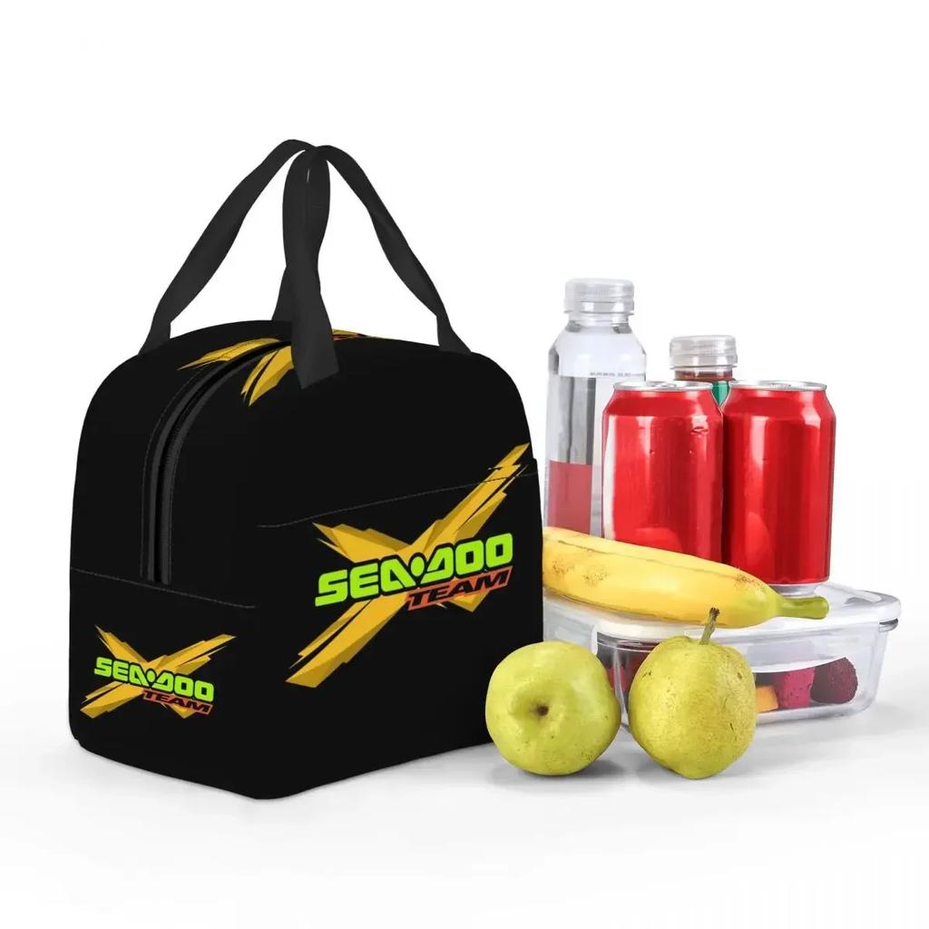 Sea Doo Team Rxt Brt Marine Isolierte Lunchtasche für Damen Büro Kühltasche Thermische Lebensmittelbox Tragbare Lunchboxen Behälter