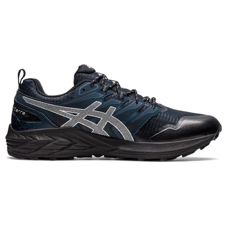 Asics Gel-Trabuco Terra Sps Lace-Up Fabric Low-Top Running Shoes Unisex Running Shoes Blue Black 1203A238-400