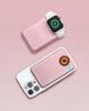 Innostyle Powerduo 2In1 Fast Induction Powerbank For Magsafe Watch 10000Mah Pink