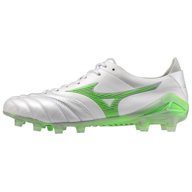 Mizuno Morelia Neo 4 Japan Comfortable Non-Slip Durable Soccer Shoes Unisex Soccer Shoes White Green P1GA253037