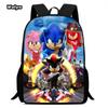 Sonic Schoolbag Large Capacity Multi-Function Spine Protection To Reduce The Burden Of Student Party Essential Comfortable Schoolbag