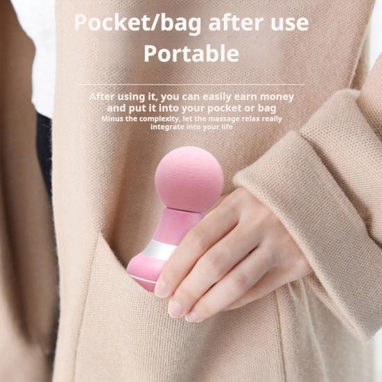 Handheld Body Massager Percussion Deep Tissues Muscle Massager with 6 Speeds USB Rechargeable Portable Electric Muscle Massager