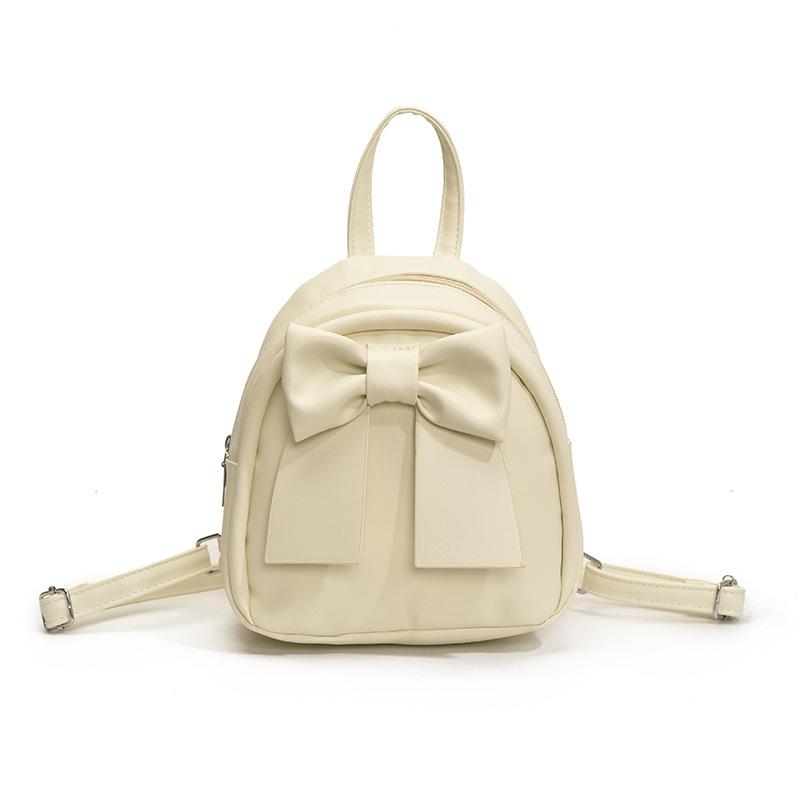 Cute Simple Bow Small Bag 2025 Summer New Design Small Backpack Fashionable Foreign Versatile Backpack