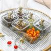 Translucent Dried Fruits Storage Box Plastic Serving Platter Multifunctional Serving Tray Home