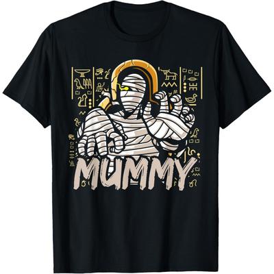 Cool Ancient Egypt Mummy Hieroglyphic Graphic Art Theme T-Shirt