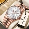 BINBOND Waterproof Precise Auto Date Men's Watch Quartz Watches For Men Luxury Stainless Steel Durable Luminous Casual Reloj