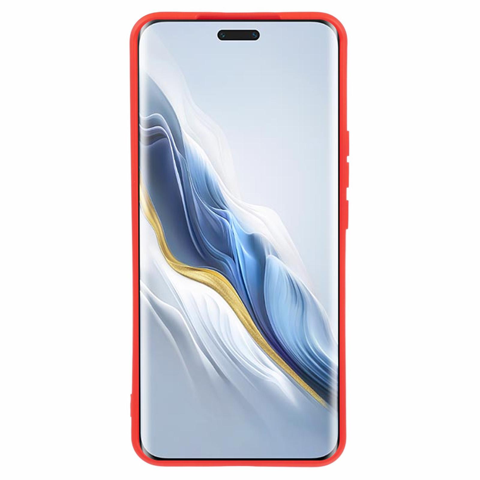 

For Honor Magic6 Pro 5G Case Flexible TPU Fiber Lining Phone Cover (Precise Lens Cutout) White