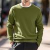 2024 Autumn/Winter Men's Round Neck European-American Knitwear Thin Wool Sweater